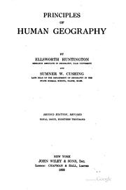 Cover of: Principles of human geography by Huntington, Ellsworth