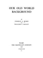 Cover of: Our old world background