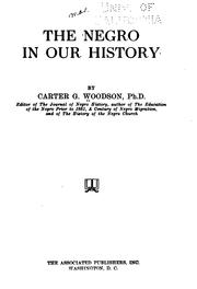 Cover of: The Negro in our history