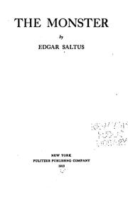 The monster by Edgar Saltus