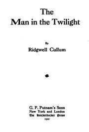 Cover of: The man in the twilight