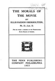 Cover of: The morals of the movie