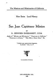 Cover of: San Juan Capistrano mission