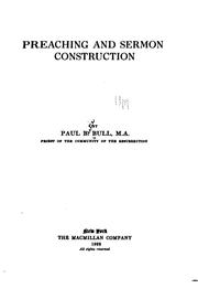 Cover of: Preaching and sermon construction