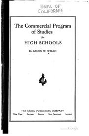 Cover of: The commercial program of studies for high schools