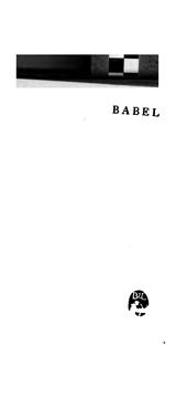 Cover of: Babel by John Cournos
