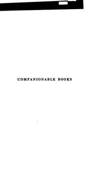 Cover of: Companionable books