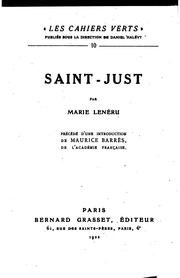 Saint-Just by Marie Lenéru