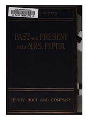 Cover of: Past and present with Mrs. Piper