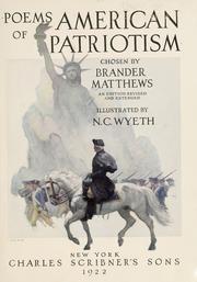 Poems of American Patriotism by Brander Matthews
