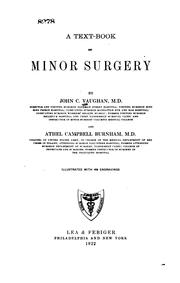 Cover of: A text-book on minor surgery | John Colin Vaughan
