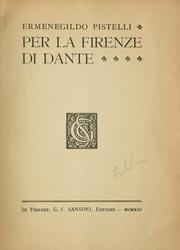 Cover of: Per la Firenze di Dante.