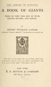 Cover of: A book of giants by Henry Wysham Lanier