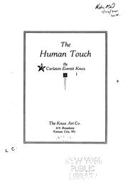 Cover of: human touch | Carleton Everett Knox