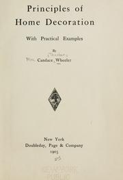 Cover of: Principles and practice of show-card writing, prepared in the Extension division of the University of Wisconsin by Lawrence E. Blair