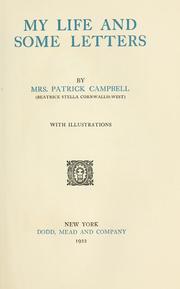 Cover of My life and some letters