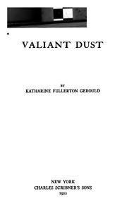 Cover of: Valiant dust