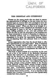 Cover of: Christian citizenship: an elective course for young people