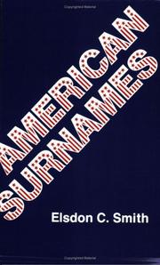 Cover of: American surnames by Elsdon Coles Smith