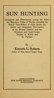 Cover of: Sun hunting by Roberts, Kenneth Lewis