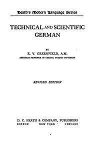 Cover of: Technical and scientific German
