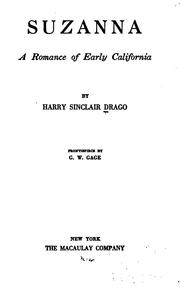 Cover of: Suzanna by Harry Sinclair Drago