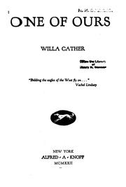 Cover of: One of ours by Willa Cather