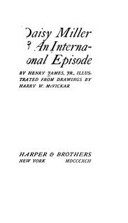 Cover of: Daisy Miller & An international episode