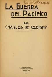 Cover of: La guerra del Pacifico by Charles Victor Crosnier de Varigny