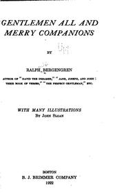 Cover of: Gentlemen all and merry companions