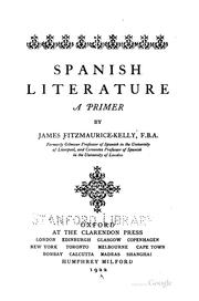 Cover of: Spanish literature: a primer