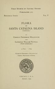 Cover of: Flora of Santa Catalina island (California) by Charles Frederick Millspaugh