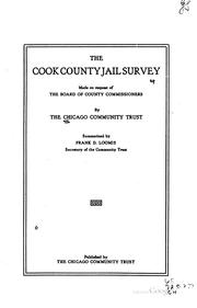 Cover of: The Cook County jail survey