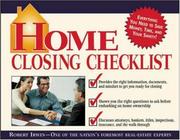 Cover of: Home Closing Checklist by Robert Irwin, Robert Irwin