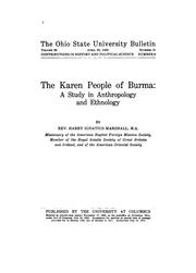 The Karen people of Burma by Harry Ignatius Marshall