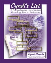 Cover of: Cyndi's list: a comprehensive list of 40,000 genealogy sites on the Internet
