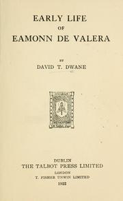 Cover of: Early life of Eamonn de Valera