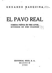 Cover of: El pavo real by Marquina, Eduardo