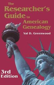 Cover of: The researcher's guide to American genealogy