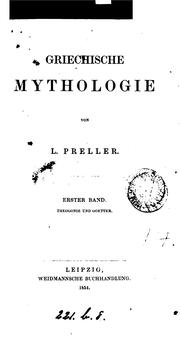Cover of: Griechische mythologie