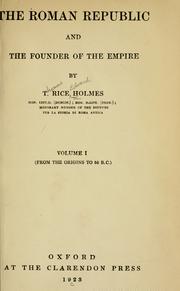Cover of: The Roman republic and the founder of the empire
