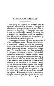 Cover of: Extradition treaties.