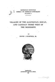 Cover of: Villages of the Algonquian, Siouan, and Caddoan tribes west of the Mississippi