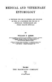 Cover of: Medical and veterinary entomology by Herms, William Brodbeck