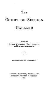 The Court of session garland by Maidment, James