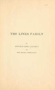 Cover of: The Lines family