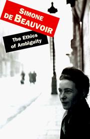 Pour une morale de l'ambiguïté by Simone de Beauvoir