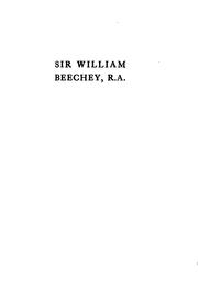 Cover of: Sir William Beechey, R. A. by W. Roberts