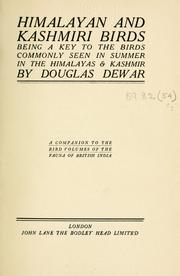 Cover of: Himalayan and Kashmiri birds by Dewar, Douglas