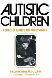 Cover of: Autistic Children by Lorna Wing